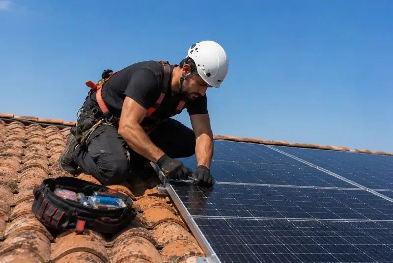 Maintenance et monitoring de panneaux solaires à Kervignac